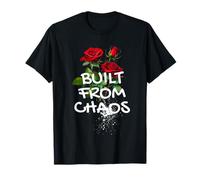 Built from Chaos, Streetwear Graphic Dark Floral, Urban T-Shirt