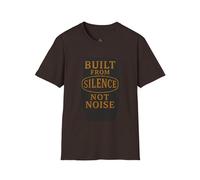 Built from Silence Not Noise - T-shirt graphique unisexe, tenue décontractée, cadeau pour les amateurs de musique, t-shirt doux, chemise décontractée, Chocolat noir, M
