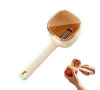 Built-In Peel Collection: This peeler with container catches peels directly
