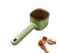 Built-In Peel Collection: This peeler with container catches peels directly