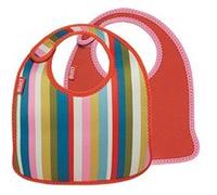 Built ny lot de 2 bavoirs à rayures rose rose G