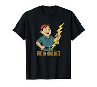 Built on 10000 Volts Funny Electrician Humor T-Shirt