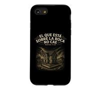 Built on The Rock Christian Faith Matthieu 7:24 Bible espagnole Coque pour iPhone SE (2020) / 7/8