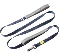 Built pet medium double handled nightsafe™ reflective lead - bleu