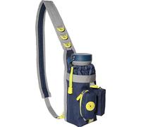 BUILT Pet NightSafe Sac de Transport pour Bouteille d'eau pour Chien, Sac à bandoulière Mains Libres avec Pochette à friandises et Distributeur de Sacs à déjections Canines pour Promener Le Chien,