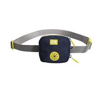 BUILT Pet NightSafe Sac ceinture de Promenade pour Chien, Sac à déjections Canines, Mini Pochette de Transport avec Distributeur de Sacs à déjections, Sac Banane Mains Libres, Bleu, Taille S