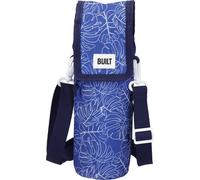 BUILT Sac à bouteilles avec poignées 100% polyester PEVA alimentaire 9 x 11 x 25cm Design 'Plenty' bleu marine