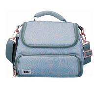 BUILT - Sac à Lunch / Repas Isoterme au Design The Mindful - Polyester/PEVA - Gris/Rose Pâle - 11,5 x 17 x 24 cm