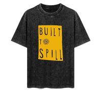 Built to Spill Band Graphic Printed Top for Mens Unisex Black Tee T-Shirt Black XL