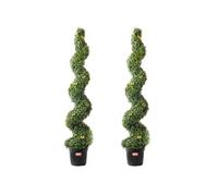 Buis Artificiel 152,4cm Avec Feuilles Supplémentaires Et Pot Résistante Aux UV