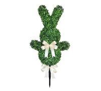 Buis Topiaire Lapin | Décor De Buis pour Pâques De 90 Cm - Topiaire Artificiel Lapin avec Piquet de Mise en Terre - pour Maison Bureau Extérieur Porche Jardin Patio Pelouse Arrière-Cour