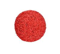 Buis Topiaires Artificiels Rouges, Plantes Topiaires Artificielles En Forme De Boule, Boules Décoratives De Plantes Feaux Vertes Toute L'année Pour Cour, Balcon, Jardin, Mariage Et (Size:33cm/12.99in)