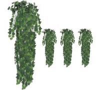 vidaXL 4X Buissons Artificiels de Lierre Plante Décorative Plante Artificielle Salon Salle de Séjour Chambre à Coucher Maison Intérieur Vert 90 cm