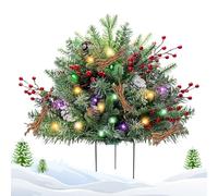 Buissons de Noël | Décor de véranda de Noël artificiel avec une part de trépied | Accessoires de fête des fêtes pour mettre à niveau près du bureau: Vorgesa Vorgarten Birthday Thanksgiving Scho