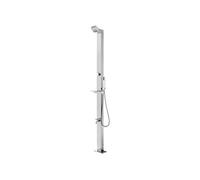 vidaXL Douche de jardin 220 cm Acier inoxydable