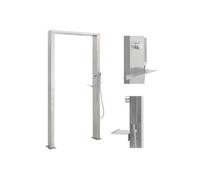 Douche d'extérieur à double jet Acier inoxydable