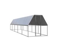 Buitenhok voor kippen 2x10x2 m gegalvaniseerd staal3154374