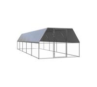 vidaXL Poulailler d'extérieur 3 x 10 x 2 m Acier galvanisé