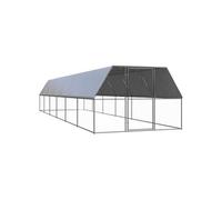vidaXL Poulailler d'extérieur 3x10x2 m en acier galvanisé