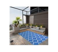 vidaXL Buitenkleed ARAKIL 120x180 cm polypropeen blauw316998 G