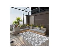 vidaXL Buitenkleed ARAKIL 160x230 cm polypropeen grijs316951 Gris G