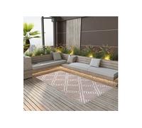 vidaXL Tapis d'Extérieur Tapis d'Entrée Tapis Décoratif Salon Salle de Séjour Balcon Patio Terrasse Maison Intérieur Marron 310434