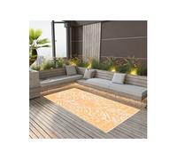 Buitenkleed ARAKIL 80x150 cm PP oranje en wit310460