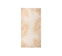 vidaXL Buitenkleed met bladpatroon platgeweven 100x200 cm340857 Jaune G