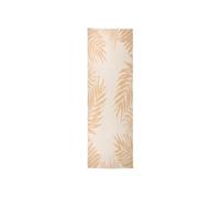 Buitenkleed met bladpatroon platgeweven 80x250 cm340856