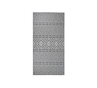 Vidaxl Tapis À Tissage Plat D'extérieur 100x200 Cm Rayures Bleues