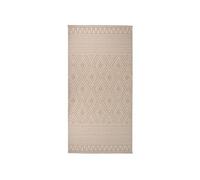 Vidaxl Tapis À Tissage Plat D'extérieur 100x200 Cm Rayures Brunes