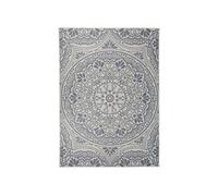 Buitenkleed met patroon platgeweven 200x280 cm blauw340833