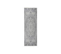 Buitenkleed met patroon platgeweven 80x250 cm blauw340828