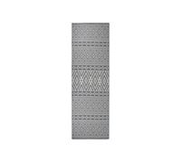 Buitenkleed met patroon platgeweven 80x250 cm blauw340835