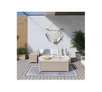 Buitenkleed omkeerbaar 80x150 cm grijs en wit364797