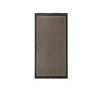 Tapis à Tissage Plat d'Extérieur Tapis de Protection Tapis de Couloir Terrasse Balcon Jardin Résistance aux UV 100x200 cm Marron Foncé