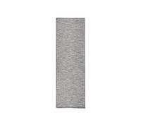 Buitenkleed platgeweven 80x250 cm bruin en blauw340814