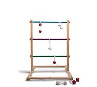 B&S Jeu de lancer en bois 75 cm 7 pièces Multicolore