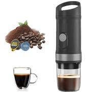 Buithafu Machine à café espresso portable Compatible avec les capsules Nespresso et Dolce Gusto, camping, randonnée, alpinisme, une tasse de café, noir