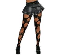 Buitifo Women's Sexy leggings Pattern fishnet Sox Thigh High collants Leggings(GG,Noir M)