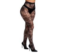 Buitifo Women's Sexy leggings Pattern fishnet Sox Thigh High collants Leggings(HH,Noir M)