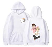 BUIWOT Sweats à Capuche Anime Natsume's Book of Friends Style Harajuku Sweats à Manches Longues pour Hommes et Femmes Enfants Grande Taille Pull-Over décontracté Vêtements d'extérieur-White||l