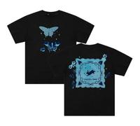 BUIWOT T-Shirt Chappell Singer Roan à col Rond, Manches Courtes, en Coton, Haut d'été, Cosplay, Oversize, Unisexe, décontracté, Sport, Manches Courtes-Black||m