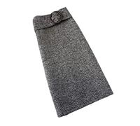 BUJNIE Jupe Mi-Longue Pour Femme - Taille Haute - Boutonnée - À Une Étape