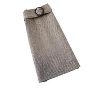 BUJNIE Jupe midi pour l'hiver - Taille haute - Grande taille - Jupe mi-longue boutonnée