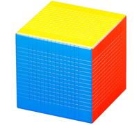 Bukefuno 15 x 15 Speed Cube magique sans autocollant Magic Puzzle Toys 98 mm