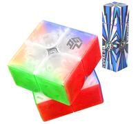 Bukefuno GAN 251 Leap UV 10e Anniversaire Version Cube Magique 2x2 Magnétique Speed - Puzzle Magic sans Autocollants 2x2x2 Cubes Gans (GAN251 Leap UV Spéciale 10e Anniversaire)