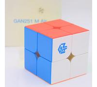 Bukefuno GAN 251 M Air 2x2 Cube Magnétique GAN251 MAir Speed Magic GAN 251 Air 2x2 Cubes sans autocollant Mini aimants Gans 2021
