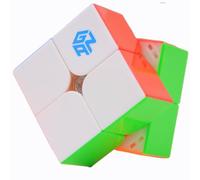 Bukefuno GAN 251 M Leap UV 2x2 Cube magnétique Gans Mini Speed GAN 251 Leap 63 2x2x2 sans autocollant Aimants Puzzle magique (UV enduit primaire interne)