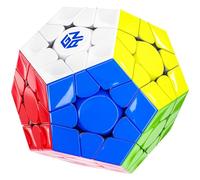 Bukefuno GAN Megaminx MagLev UV V2 Speed Magic Cube Puzzle 120 aimants gan Megaminx Pentagonal Speed Cube magnétique sans autocollant Revêtement UV Base noire